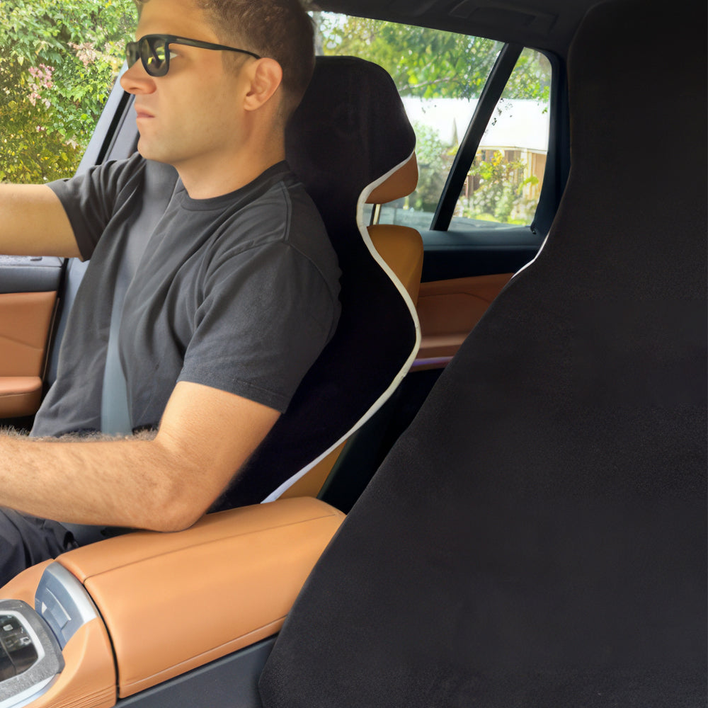 Microfiber Car Seat Cover Waterproof Sweat Resistant Universal Fit Machine Washable